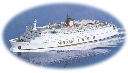 Minoan Lines ferry to Corfu