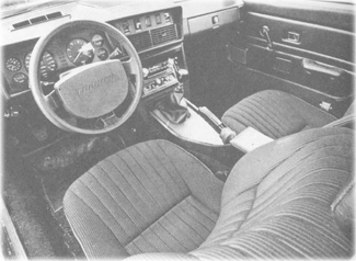 Interior of the early US spec TR7